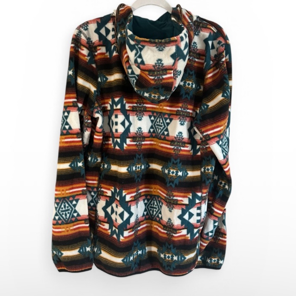 Dravus Aztec Pattern Hooded Pullover Jacket l - image 3